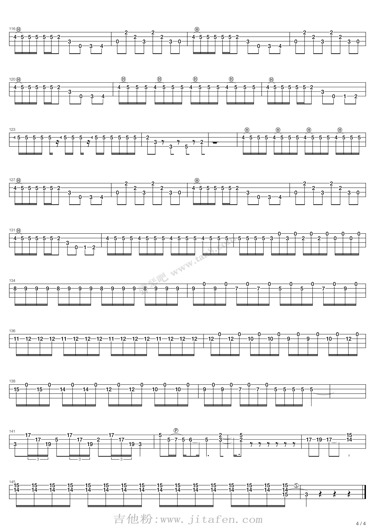 Bass Solo Live In San Fransisco 吉他谱 Bass Solo Live In San Fransisco 吉他谱