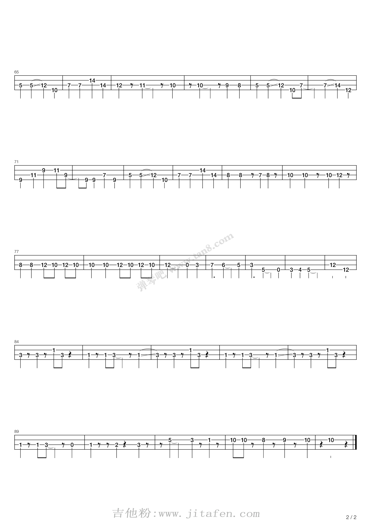 轻音少女(K-ON) - Go!Go!Maniac (单贝斯版) 吉他谱 轻音少女(K-ON) - Go!Go!Maniac (单贝斯版) 吉他谱