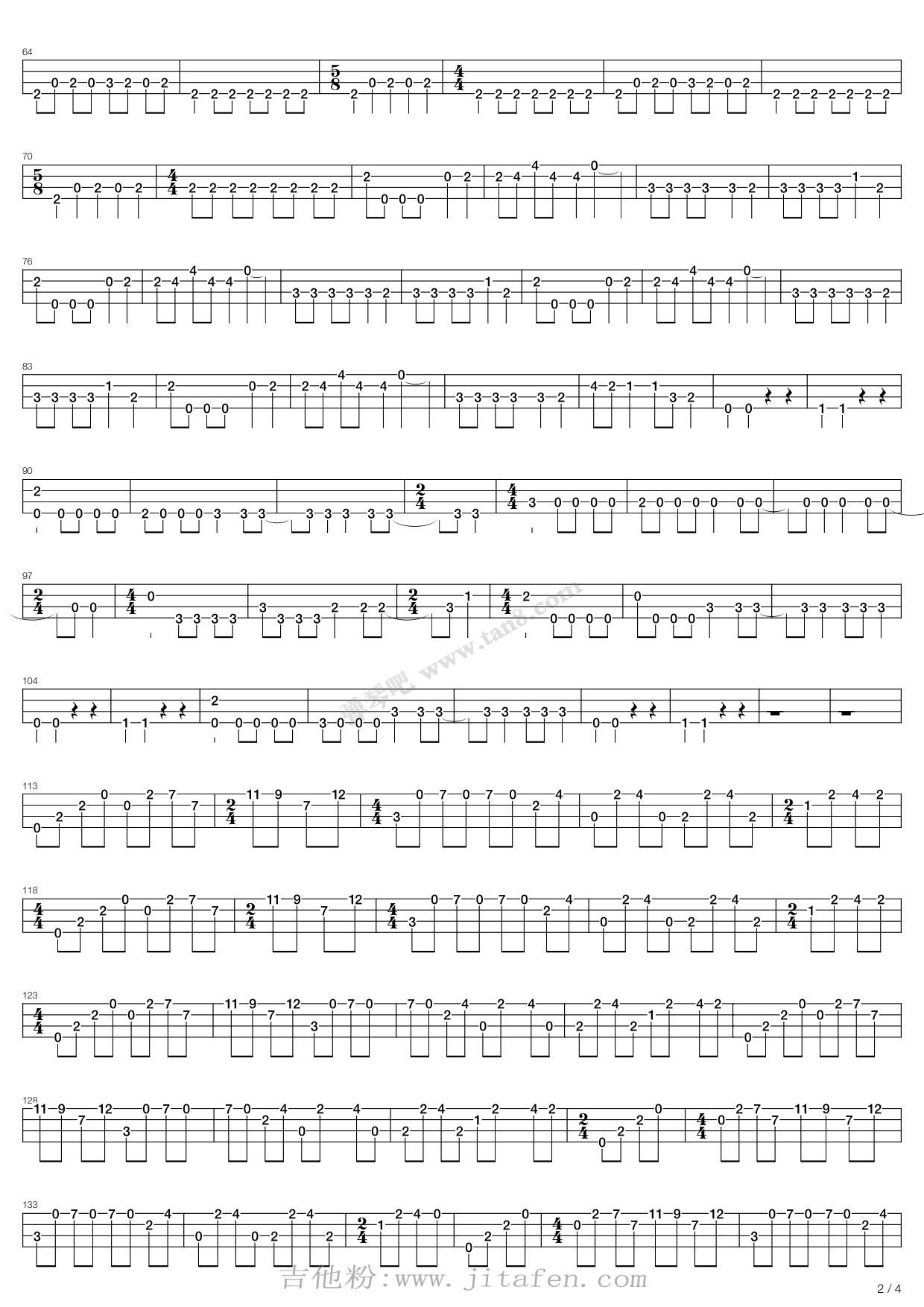 Master Of Puppets (Power Bass Acoustic Solo Cover) 吉他谱