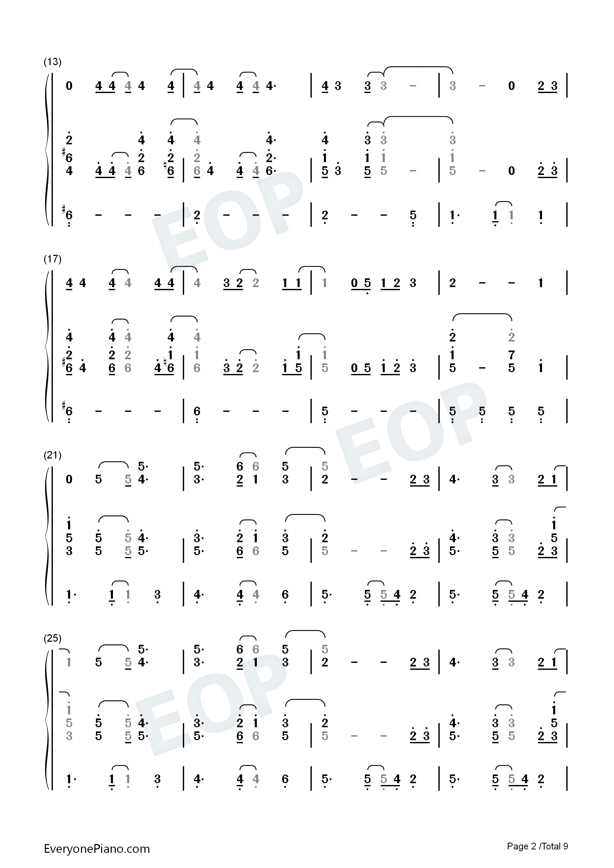 I_Will_Be_There_for_You钢琴简谱_The_Rembrandts演唱