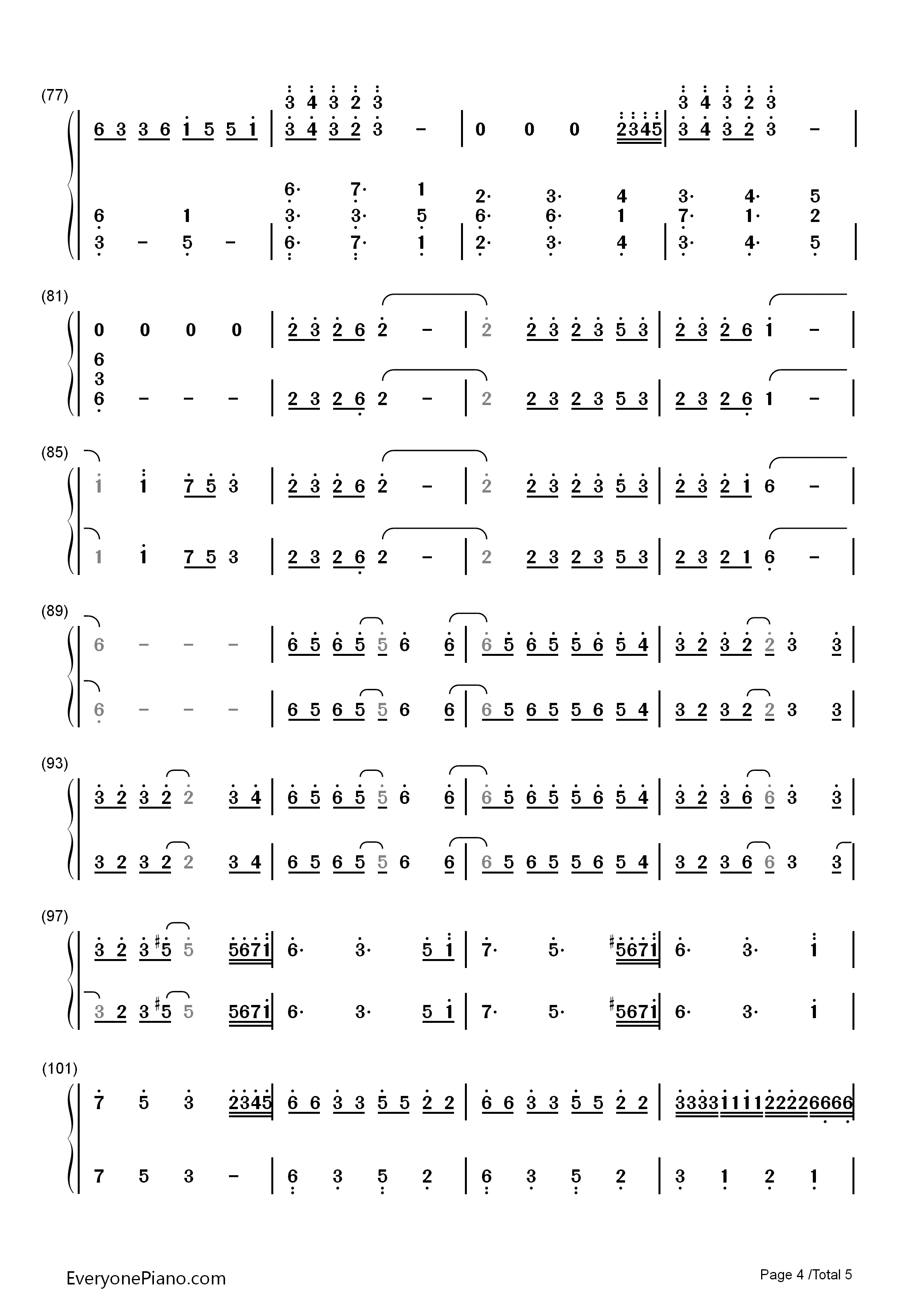 Merry_Christmas_Mr._Lawrence钢琴简谱_Hikaru_Utada演唱