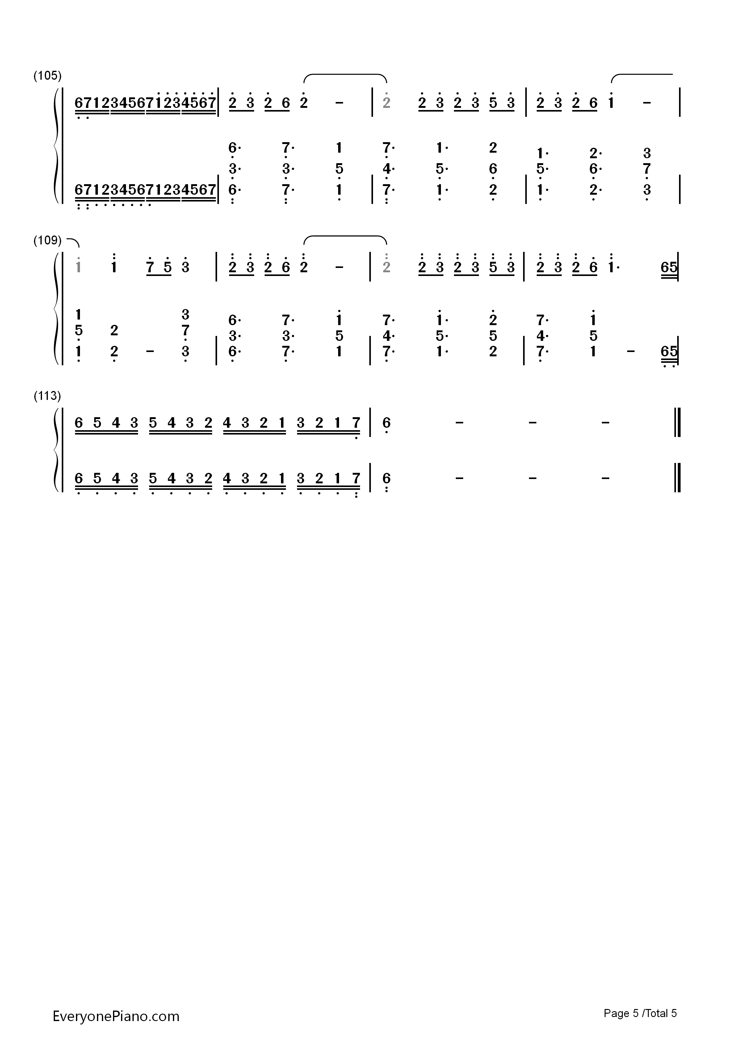 Merry_Christmas_Mr._Lawrence钢琴简谱_Hikaru_Utada演唱