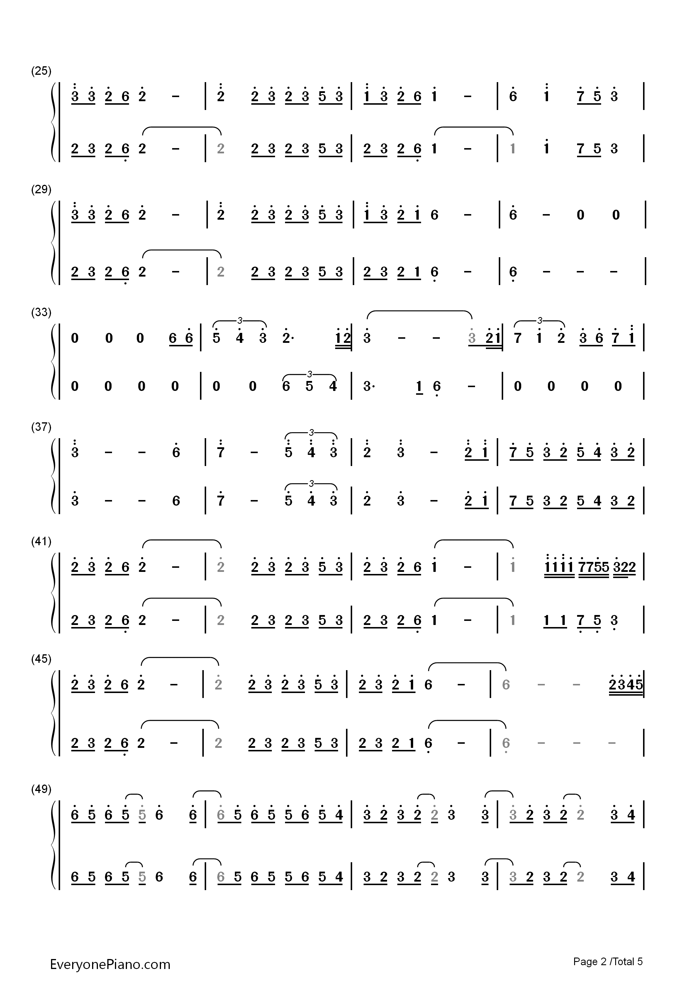 Merry_Christmas_Mr._Lawrence钢琴简谱_Hikaru_Utada演唱