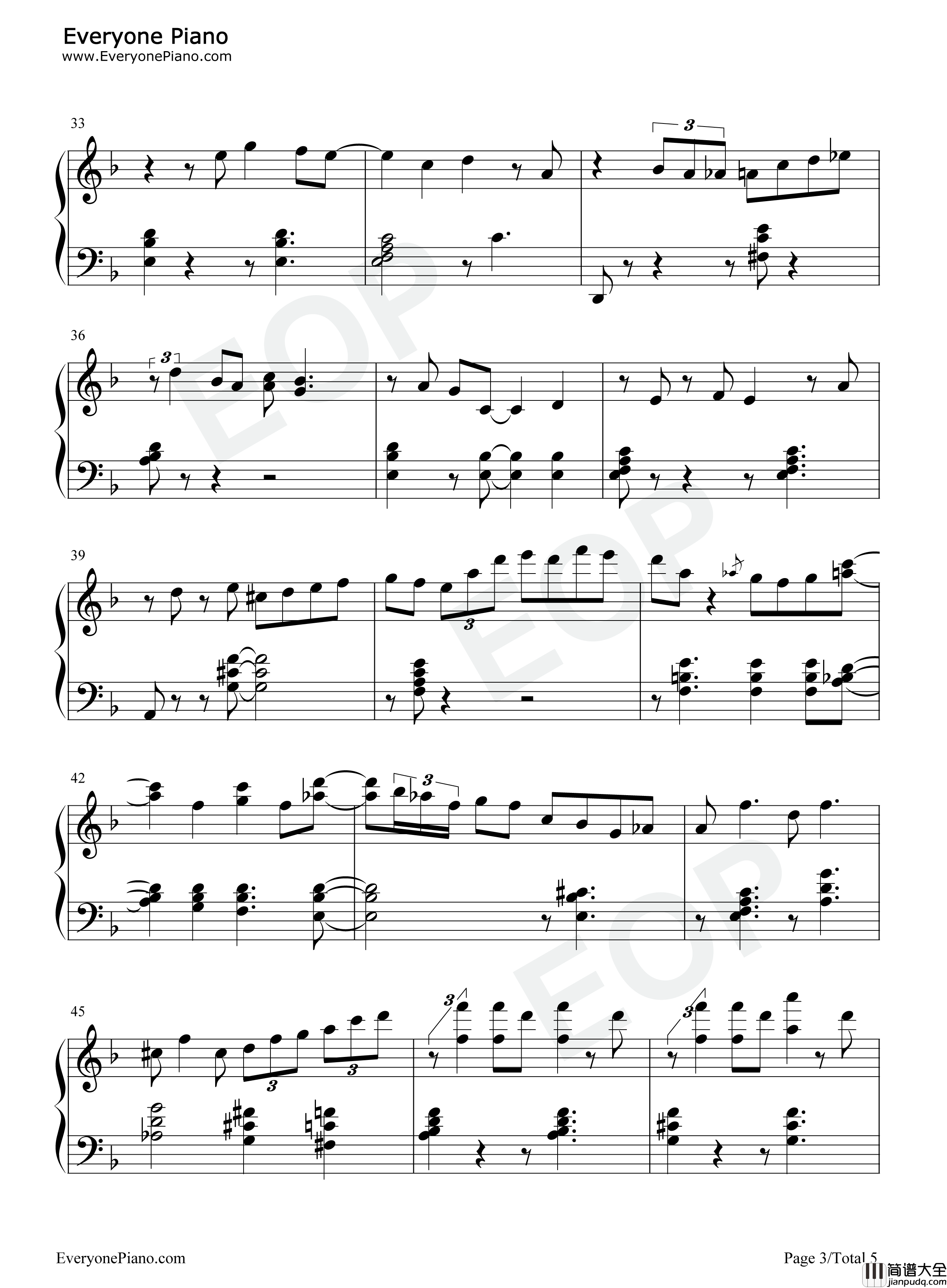 Beyond_The_Sea钢琴谱_Robbie_Williams