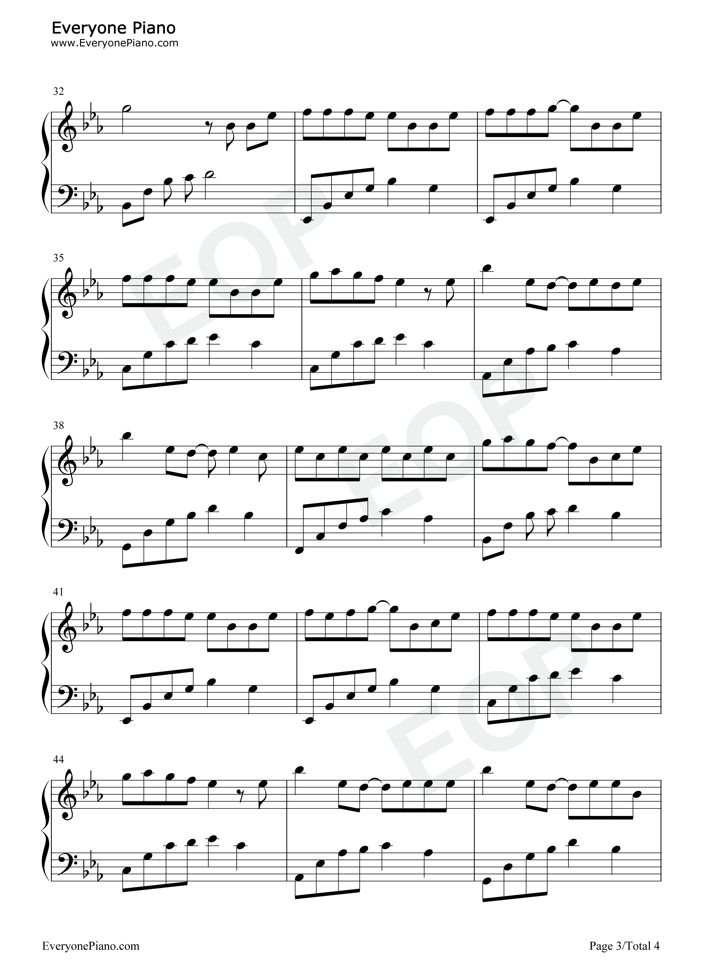 晚风告白钢琴谱_星野