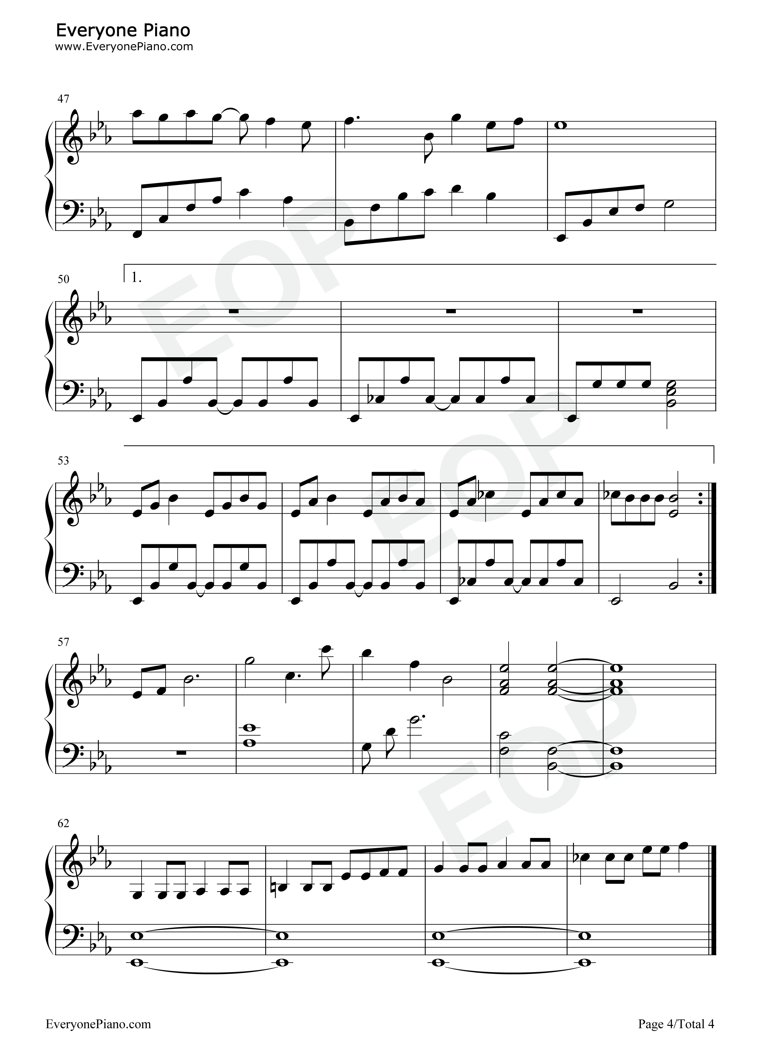 晚风告白钢琴谱_星野