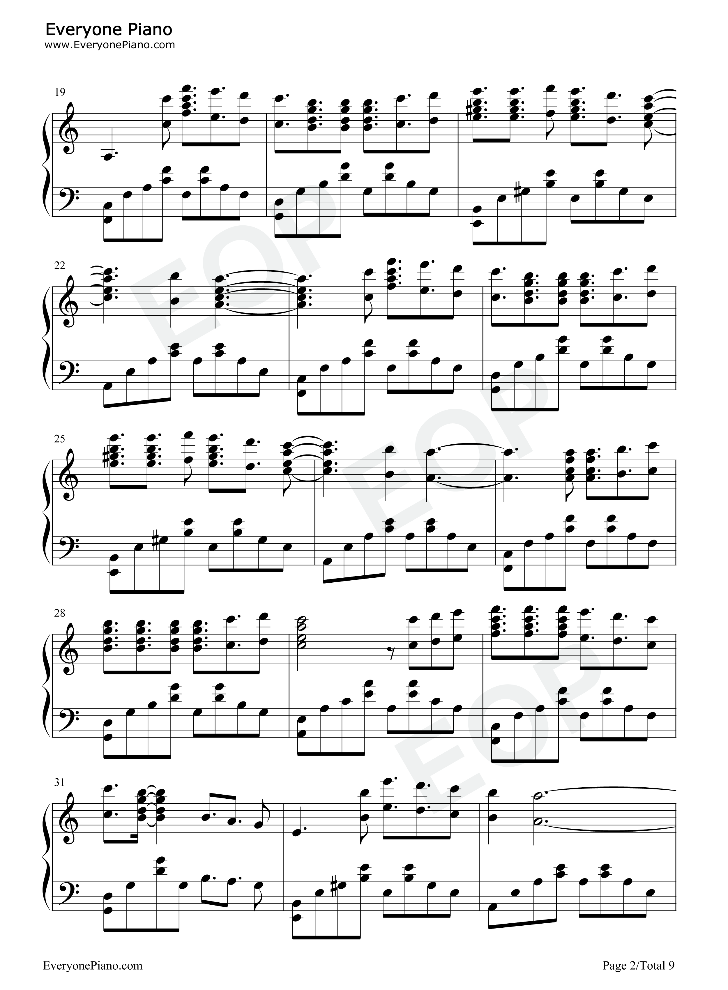 Sin_Ti_No_Soy_Nada钢琴谱_Amaral