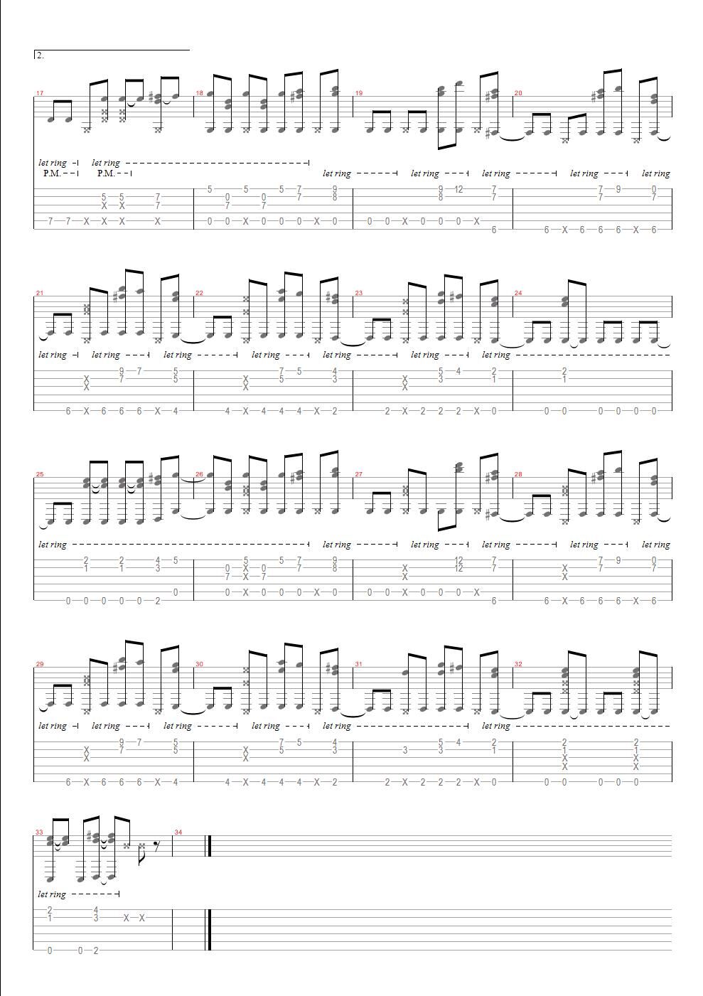 滨海大道指弹吉他谱2-孙培博