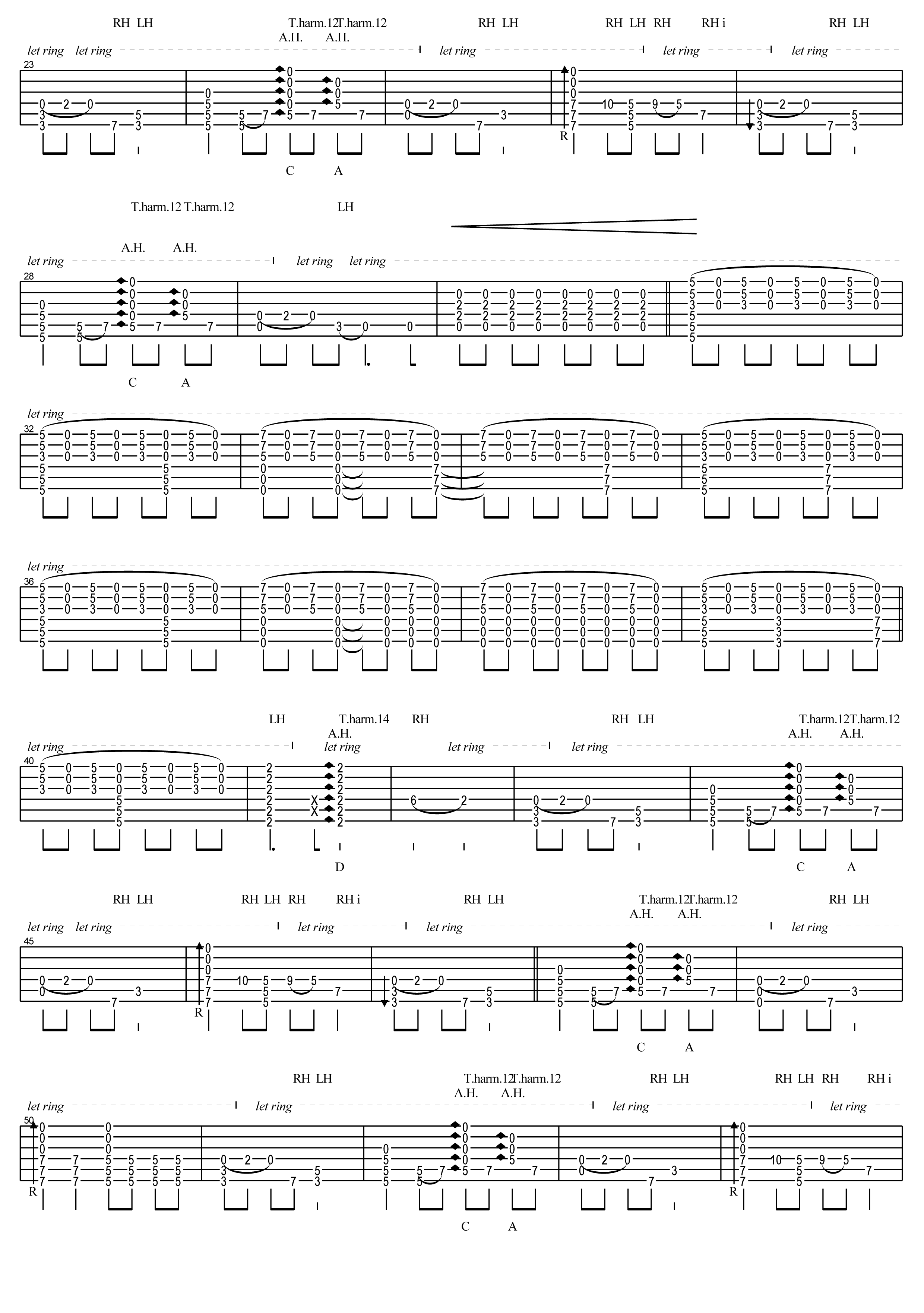 Merry-Christmas-Mr.Lawrence指弹吉他谱2-押尾桑