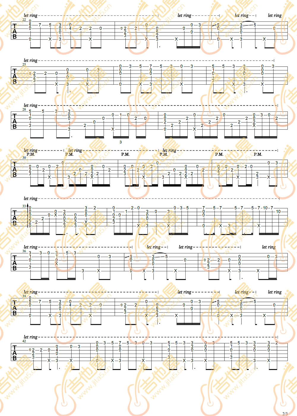 See-You-Again指弹吉他谱预览图