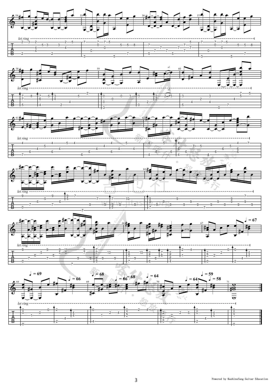 童话指弹吉他谱预览图