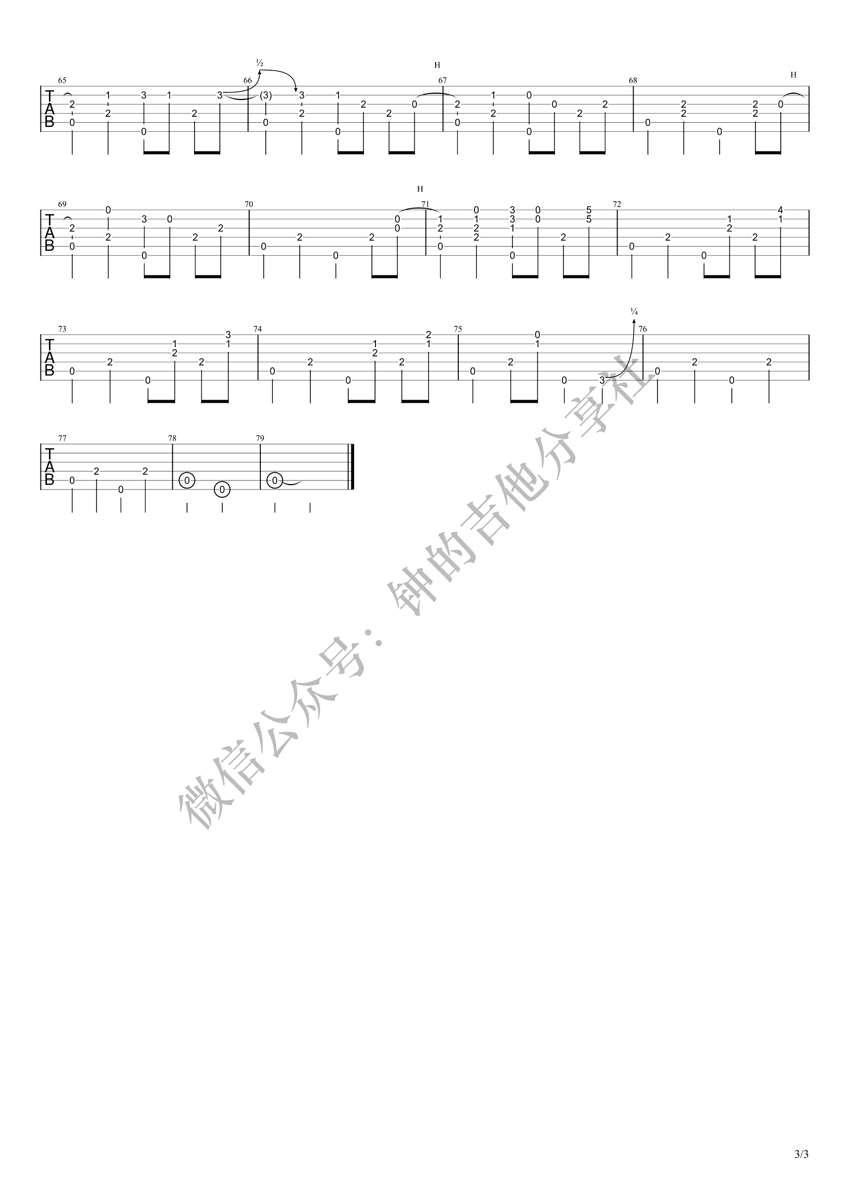 Windy-And-Warm指弹吉他谱预览图