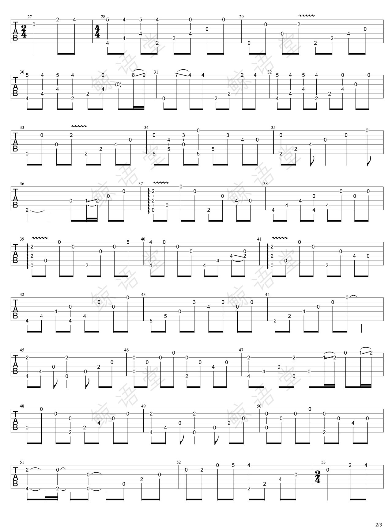 It's You指弹吉他谱_GIN_吉他指弹谱_高清独奏六线谱2