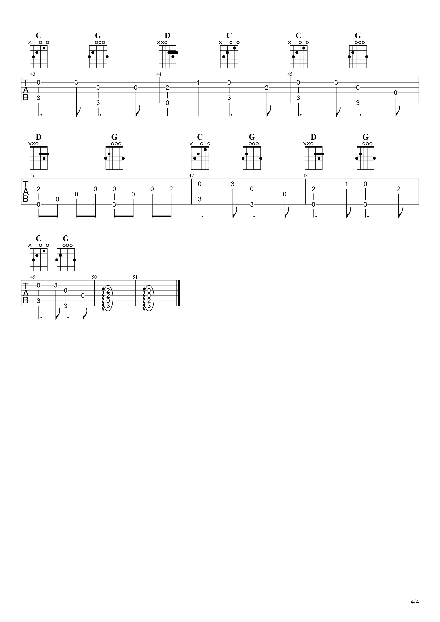 白月光与朱砂痣指弹谱_大籽_吉他指弹谱_高清独奏六线谱4