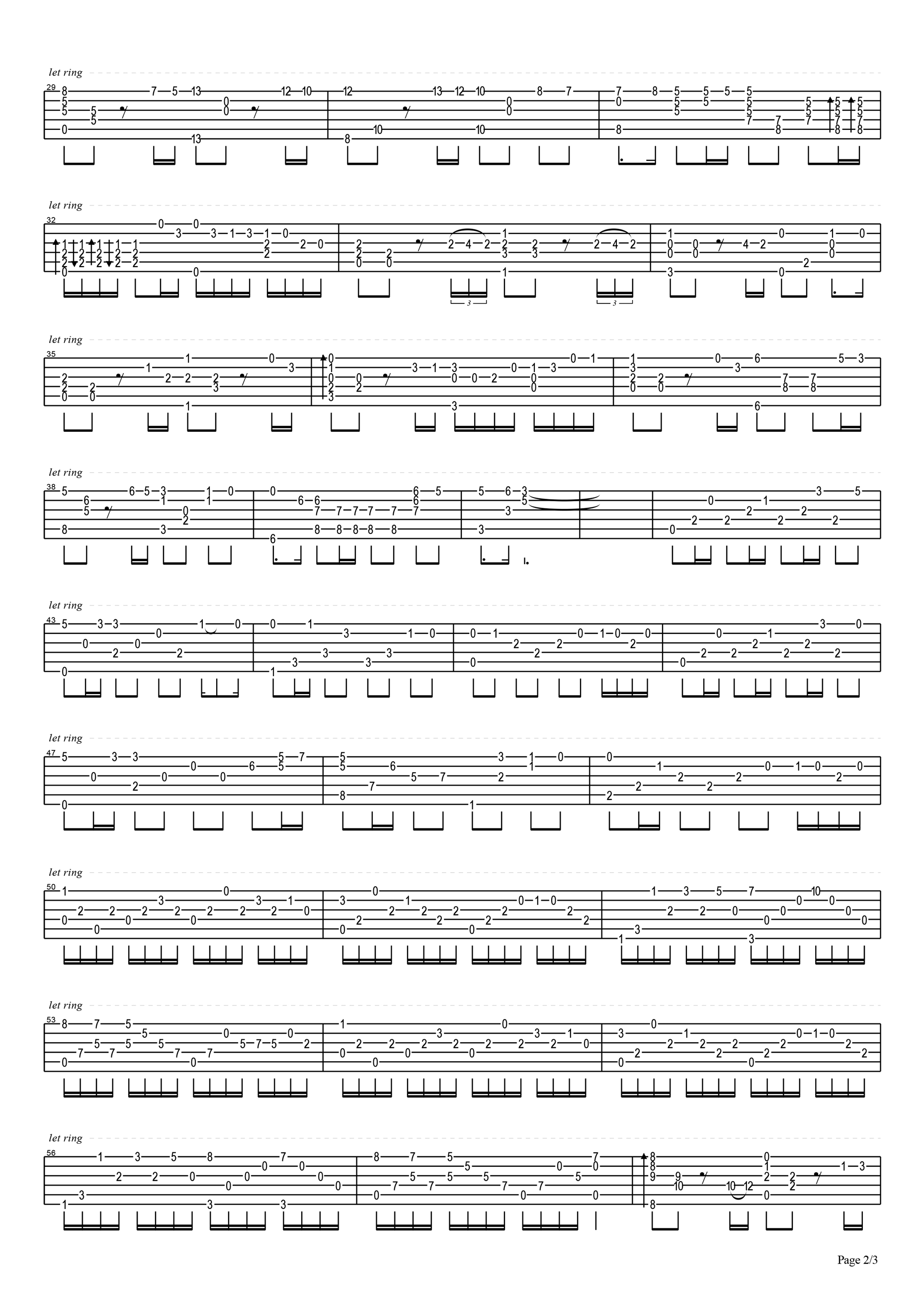 亡灵序曲指弹吉他谱_琴歌_吉他指弹谱_高清独奏六线谱2