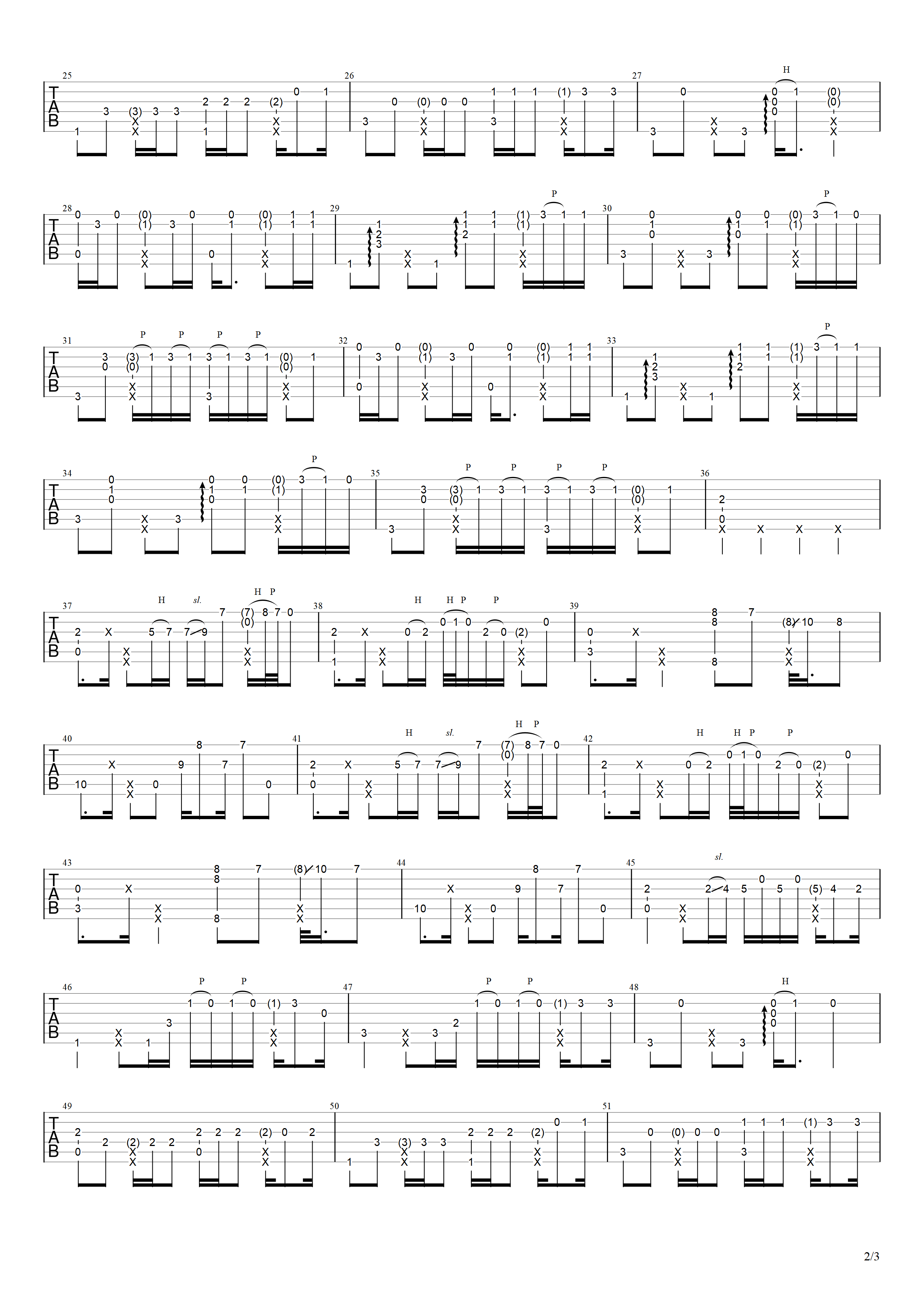 Despacito指弹吉他谱2- Luis-Fonsi