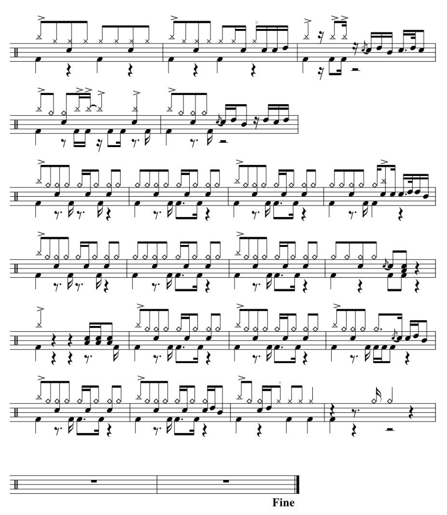 如果有一天架子鼓谱2-梁静茹