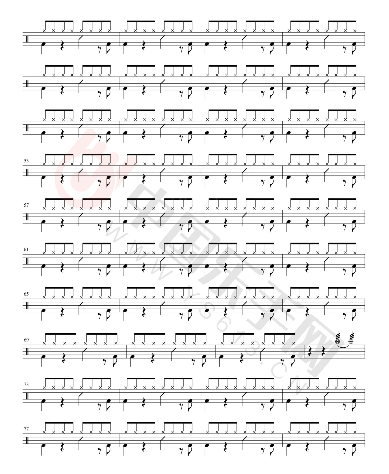 BINGBIAN病变架子鼓谱2-鞠文娴