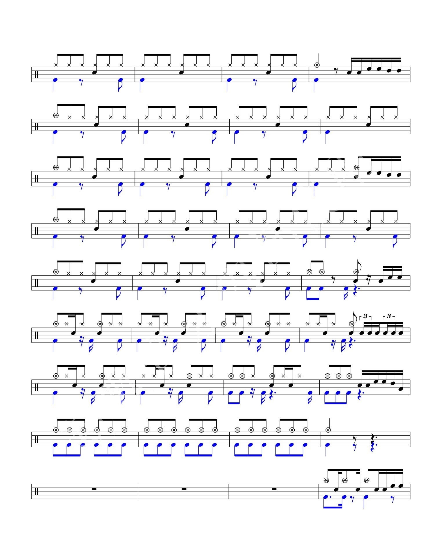 小半架子鼓谱2-陈粒