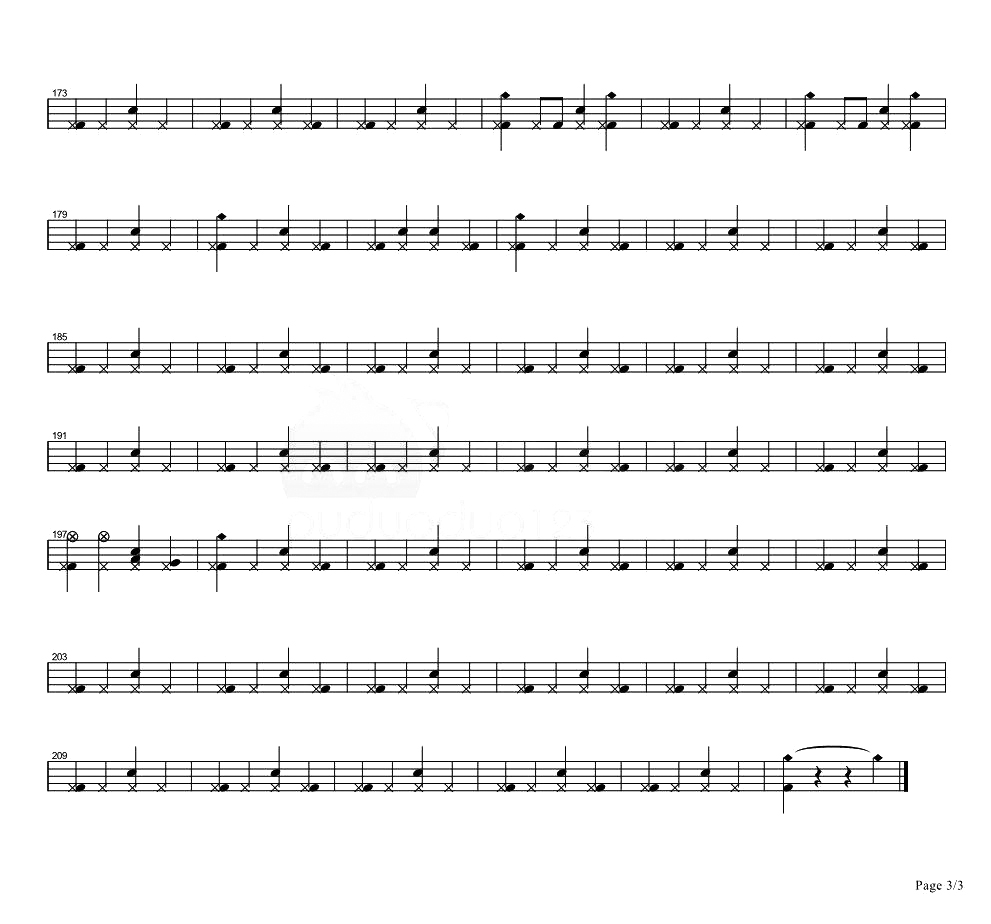 后来架子鼓谱3-刘若英