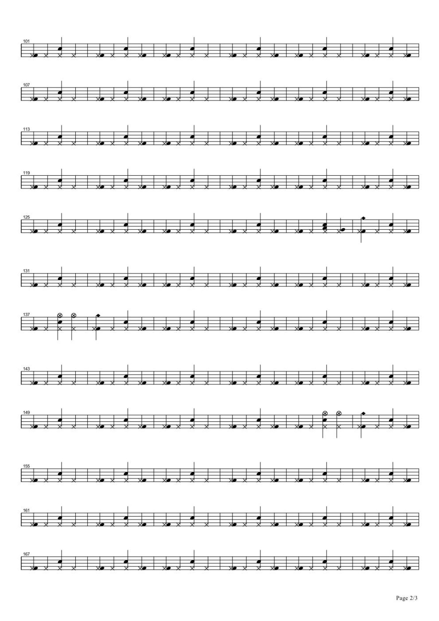 后来架子鼓谱2-刘若英