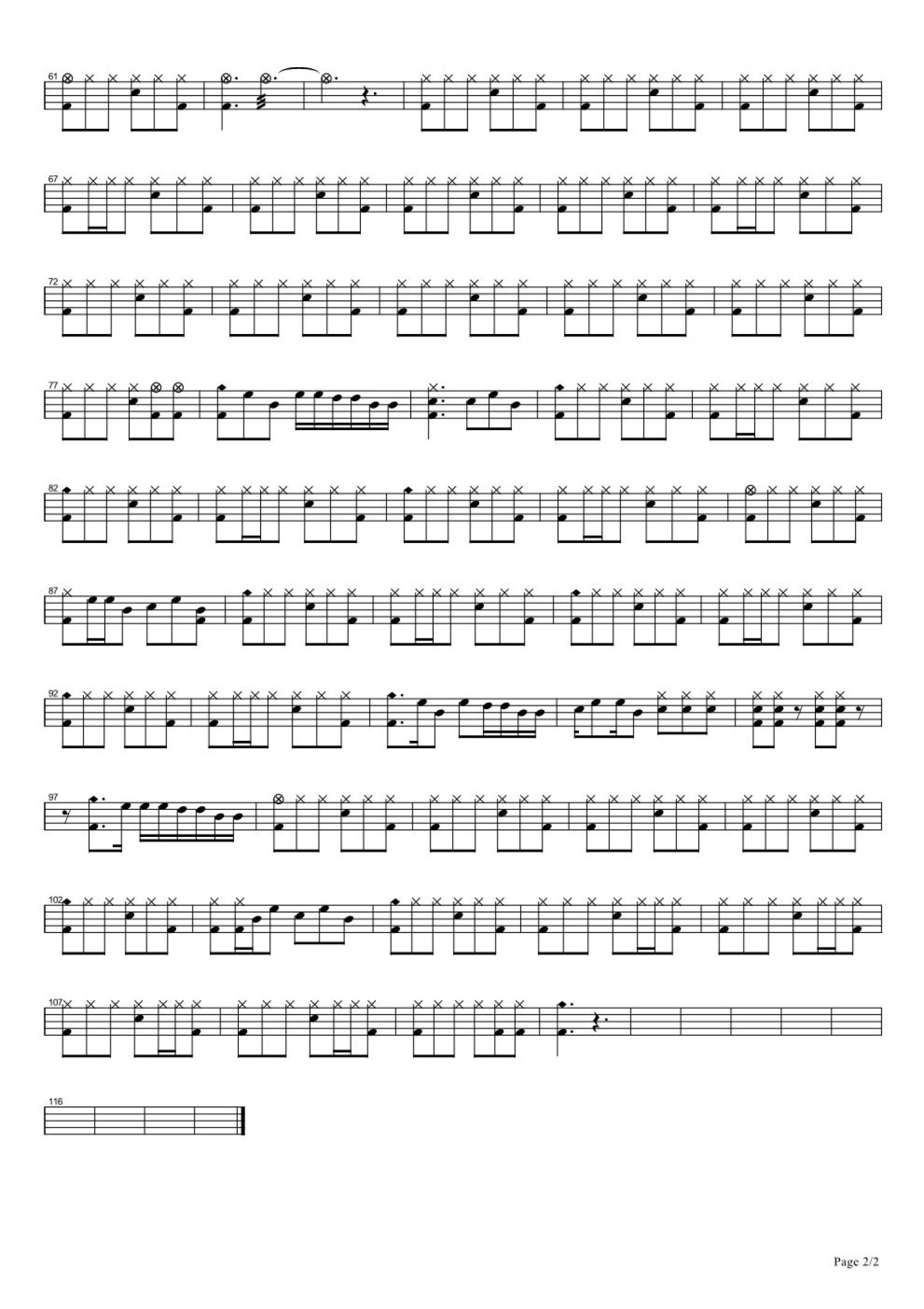 雨蝶架子鼓谱2-李翊君