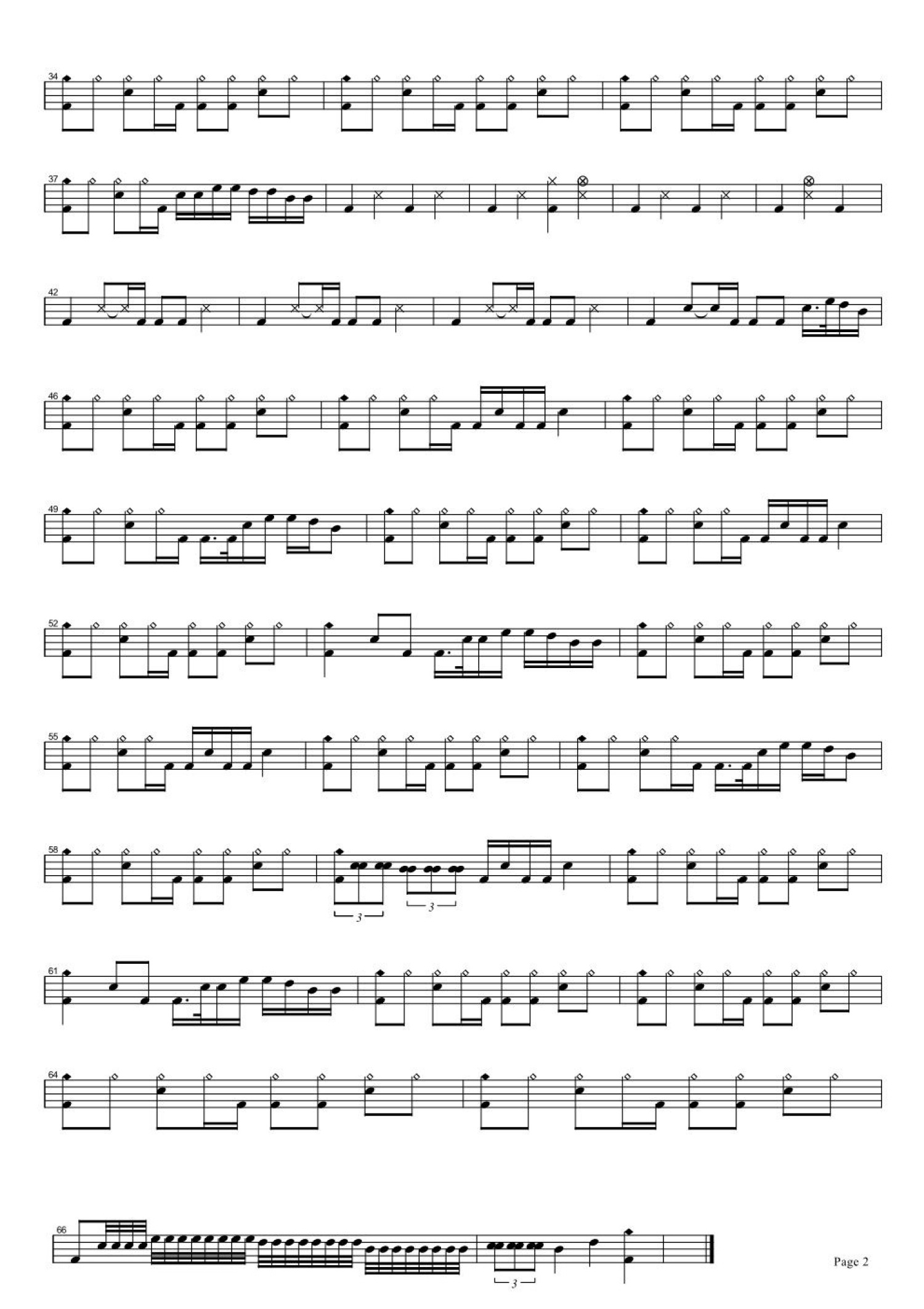 冷酷到底架子鼓谱2-羽泉