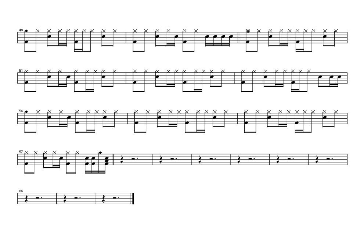 关于郑州的记忆架子鼓谱2-李志