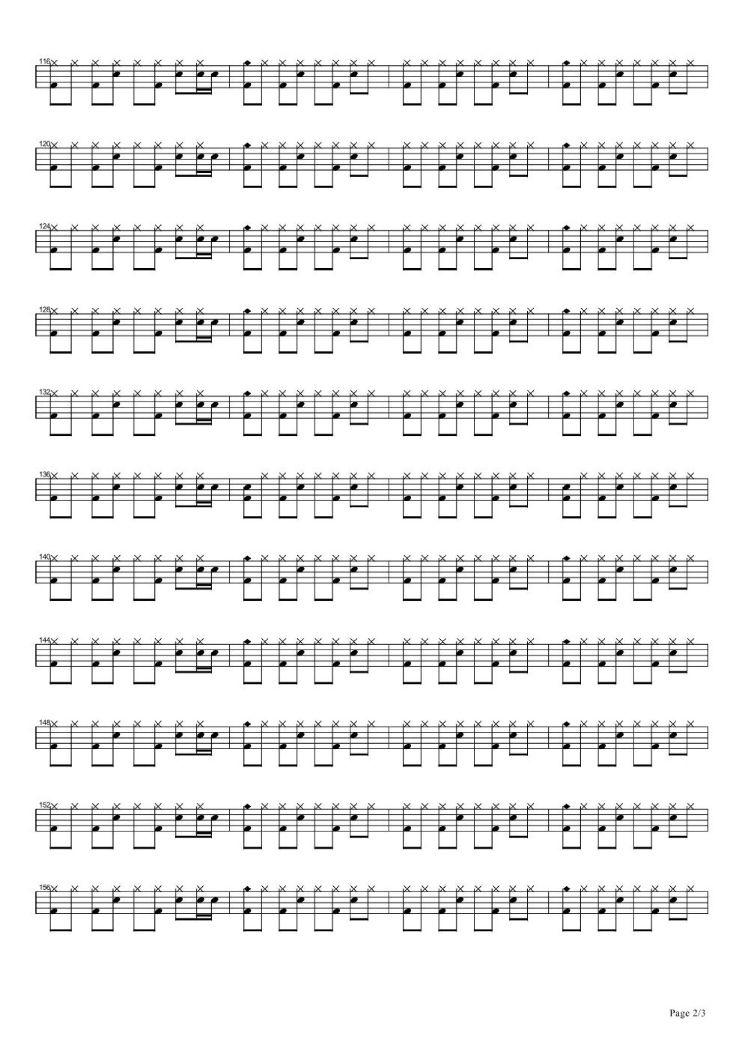 没有理想的人不伤心架子鼓谱2-新裤子乐队