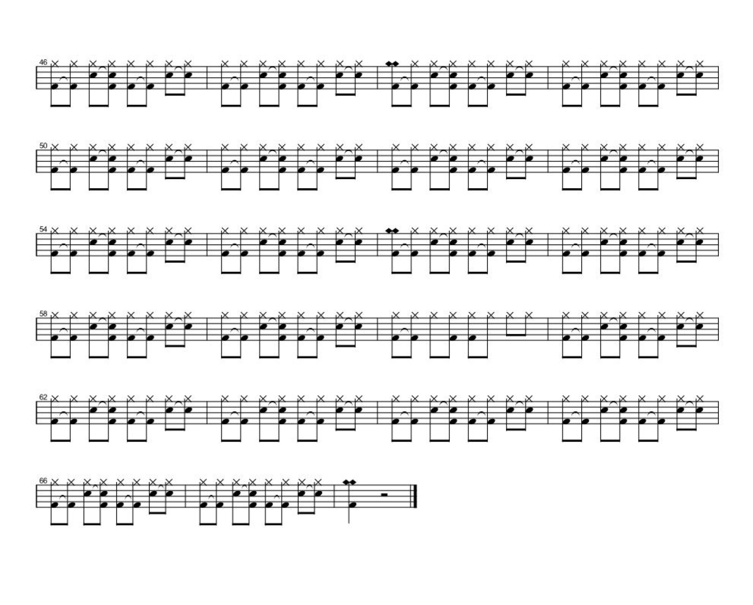 旅行架子鼓谱2-许巍