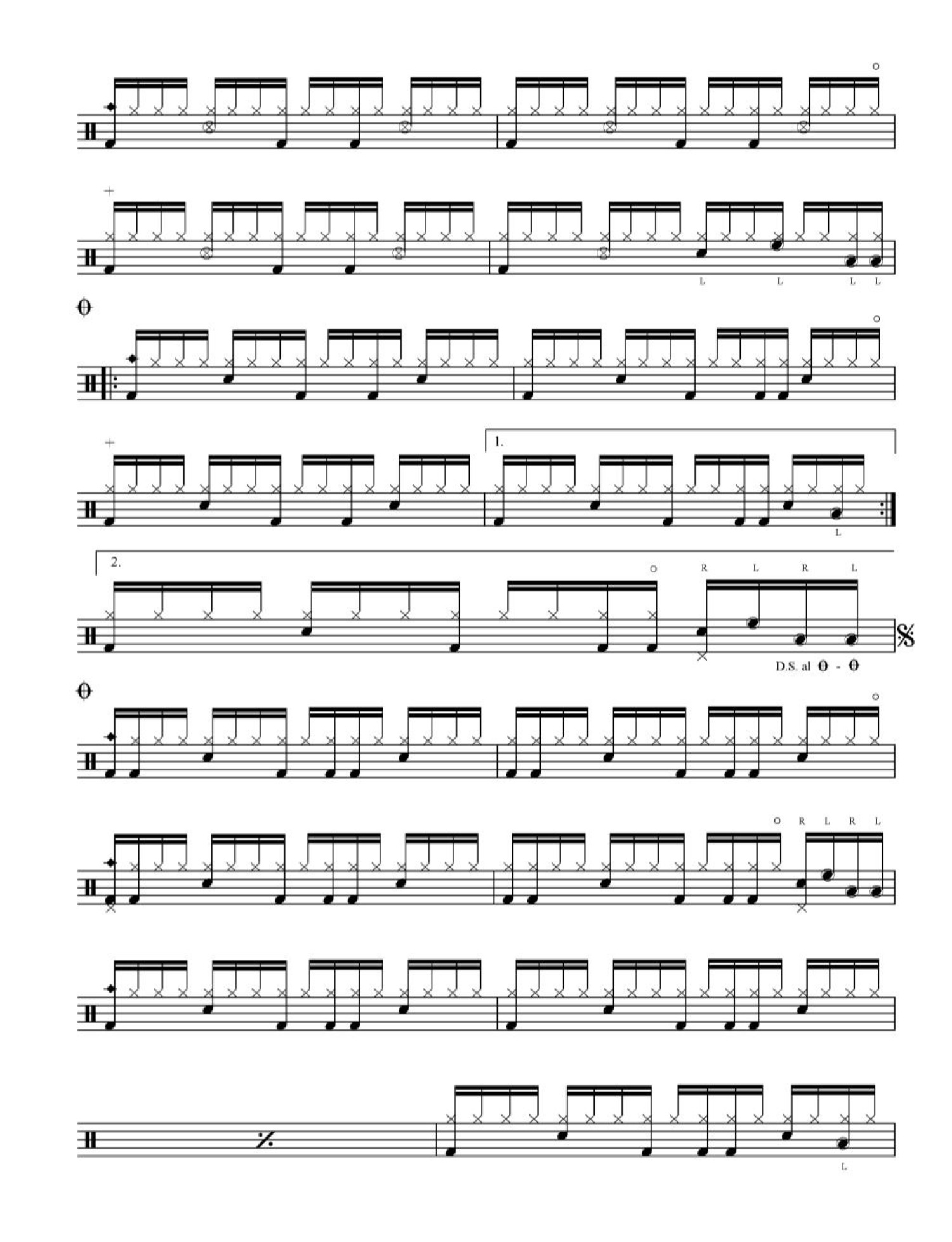 A Floating Leaf架子鼓谱2