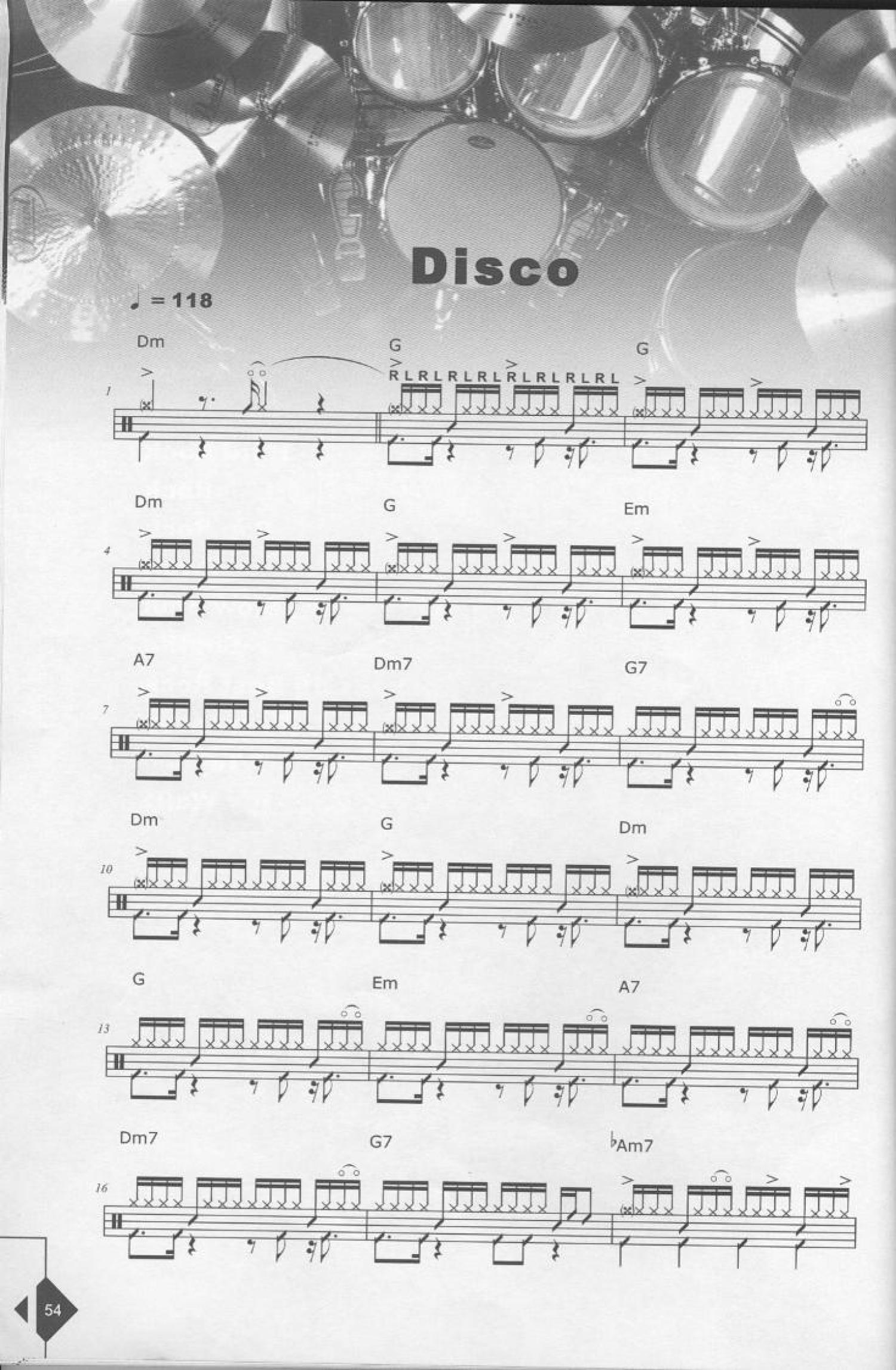 Disco架子鼓谱1