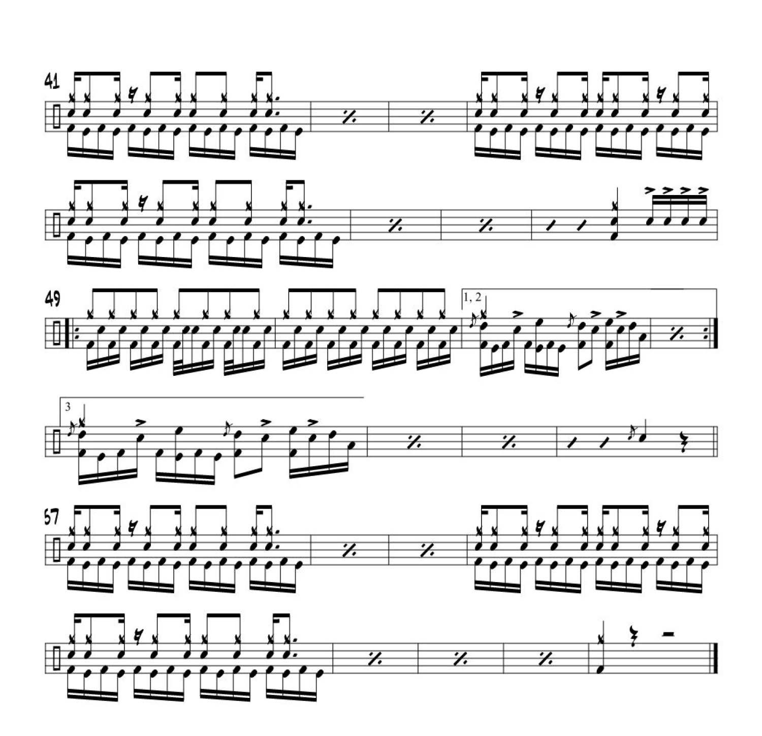 Hellbound架子鼓谱2