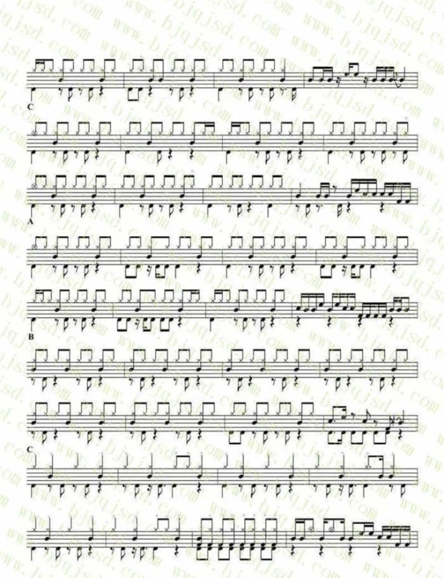 High歌架子鼓谱2