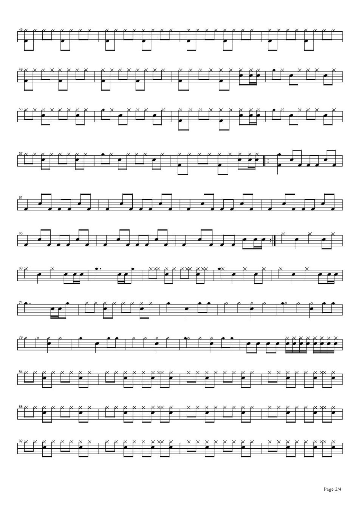 无是无非架子鼓谱2