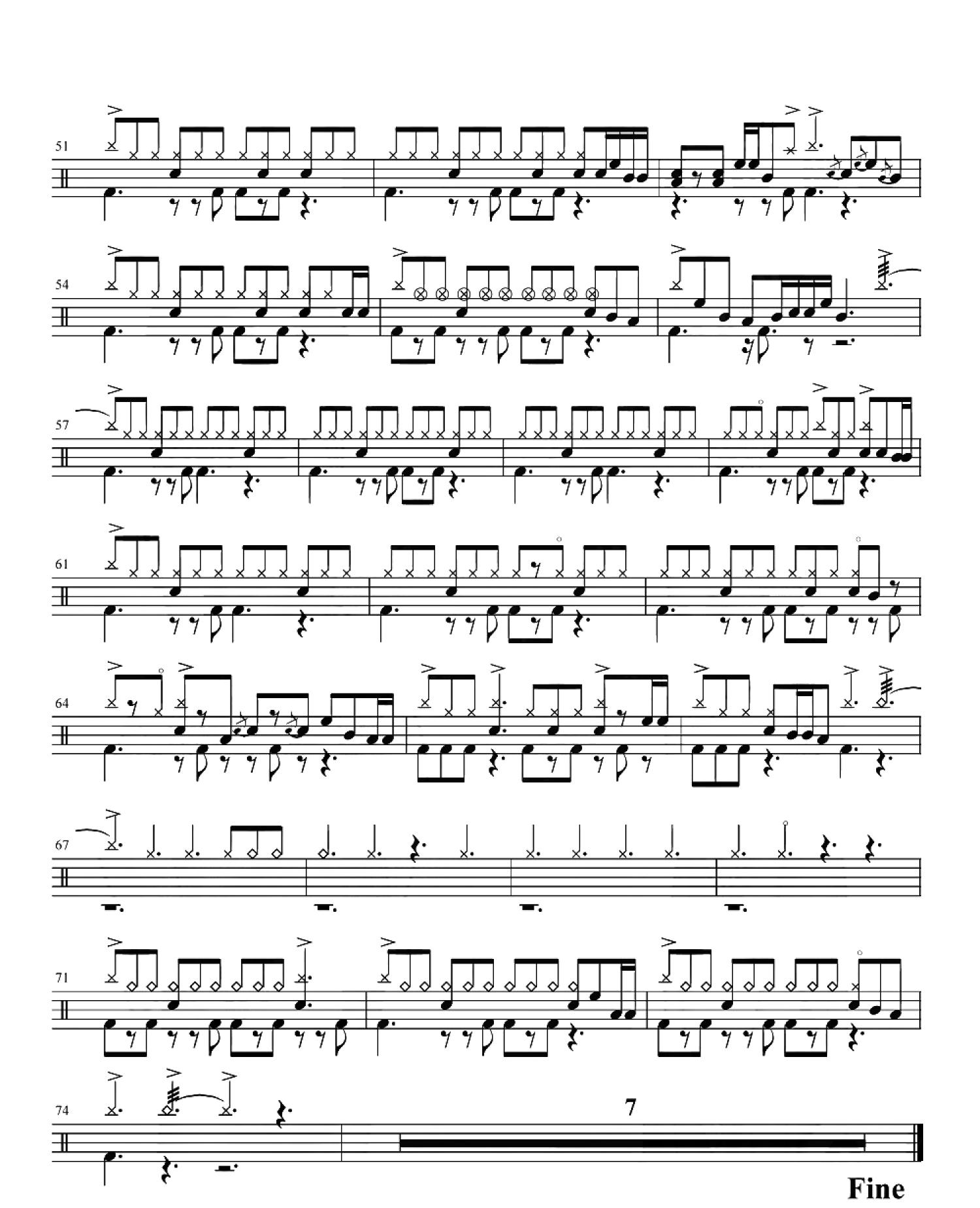 没那么简单架子鼓谱2