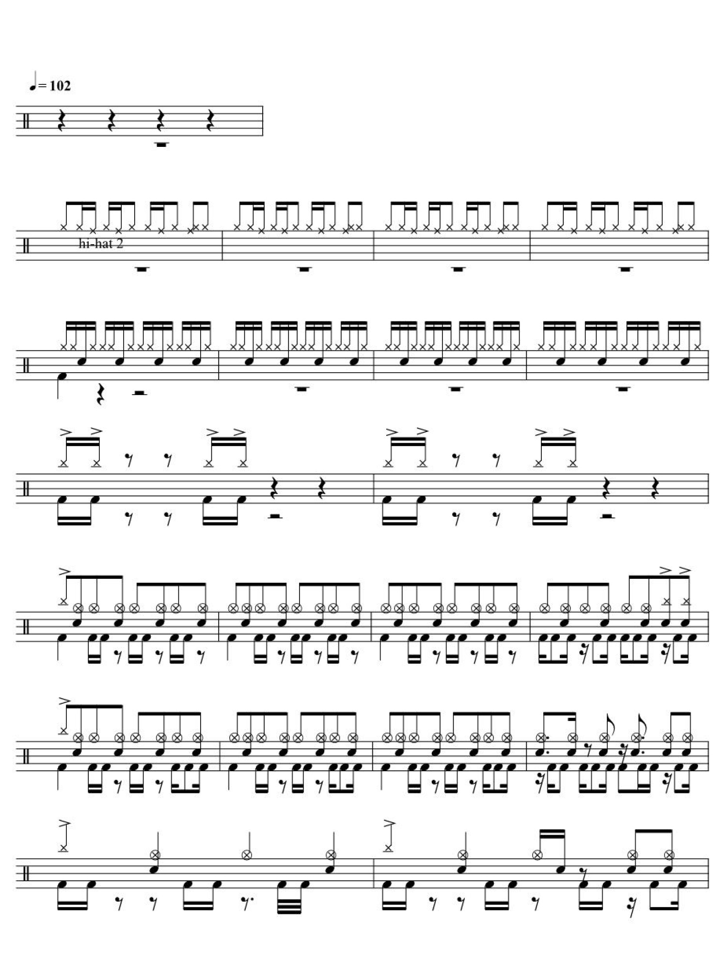 显微镜下的爱情架子鼓谱2