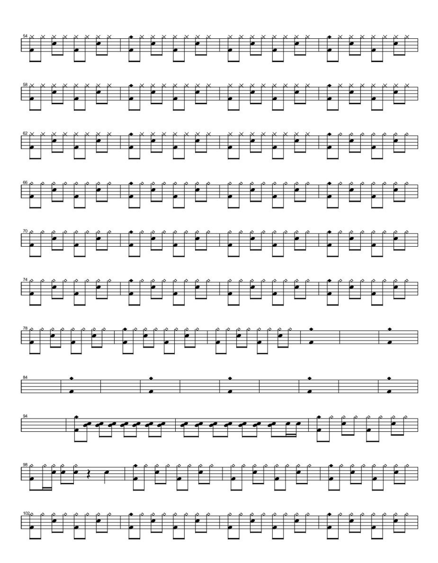 我们拥抱亲吻相爱的人架子鼓谱2