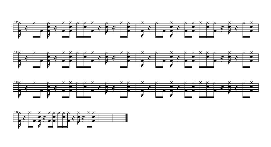 飞得更高架子鼓谱5