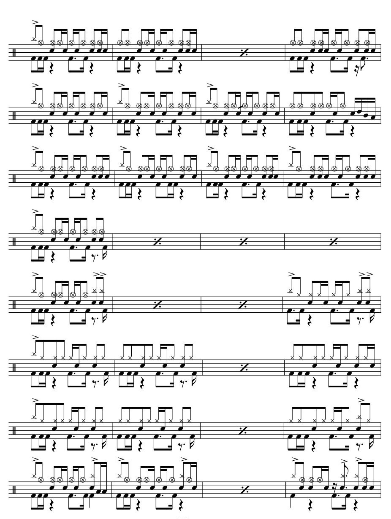 Circus Monkey架子鼓谱2