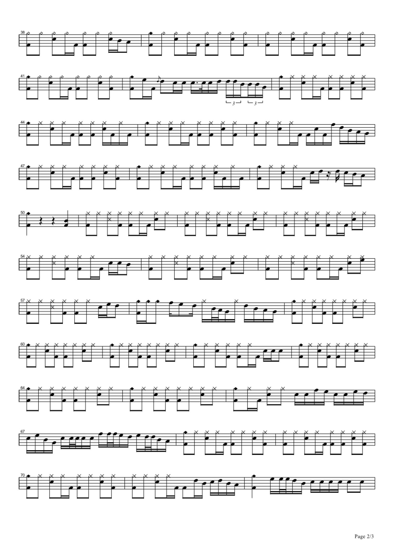 别误会架子鼓谱2