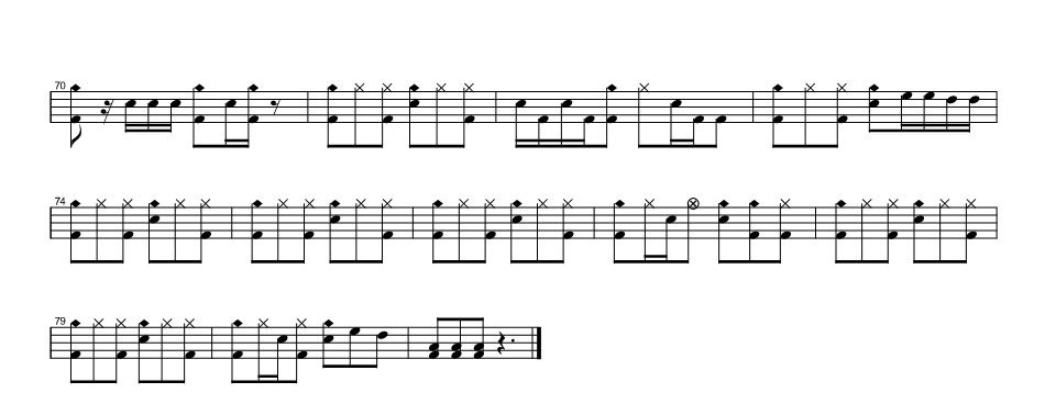 春天里架子鼓谱2