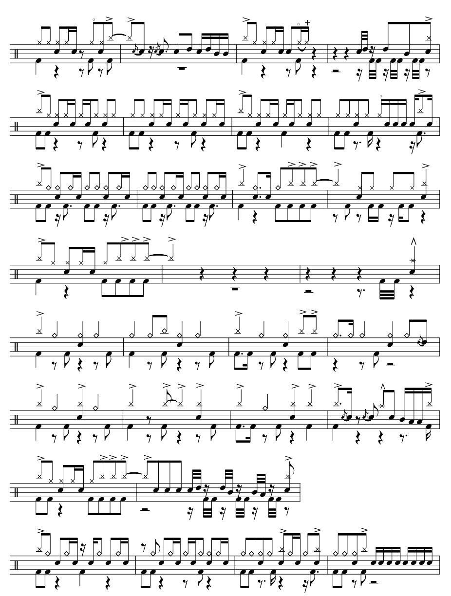 雌雄同体架子鼓谱3