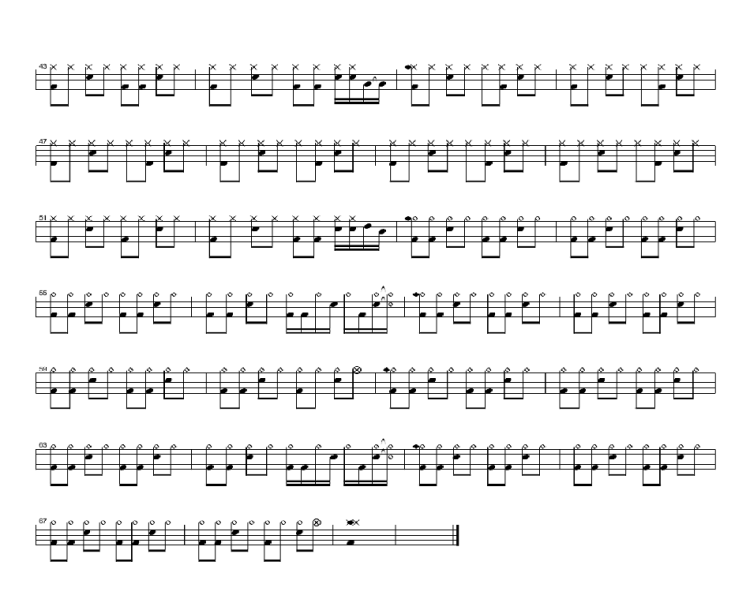 就是爱你架子鼓谱2