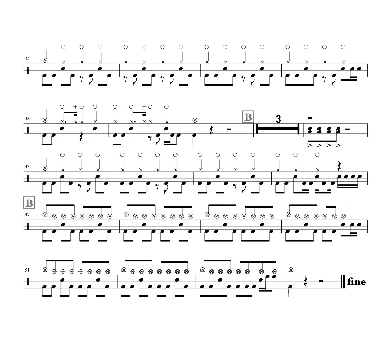 你的答案架子鼓谱2