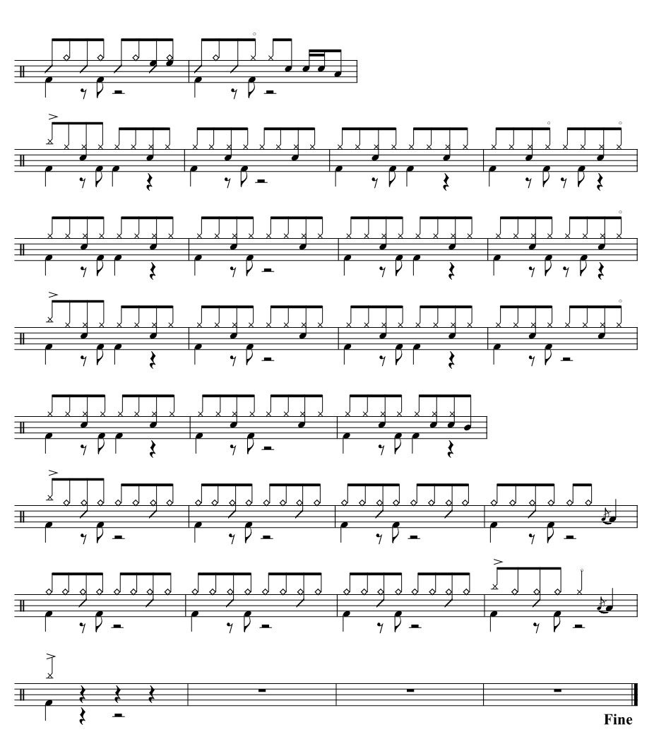 那就这样吧架子鼓谱3