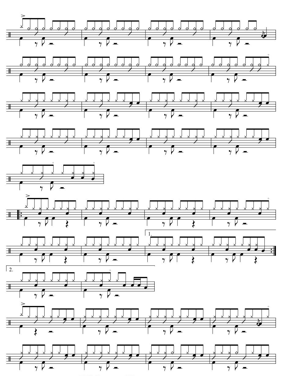 那就这样吧架子鼓谱2