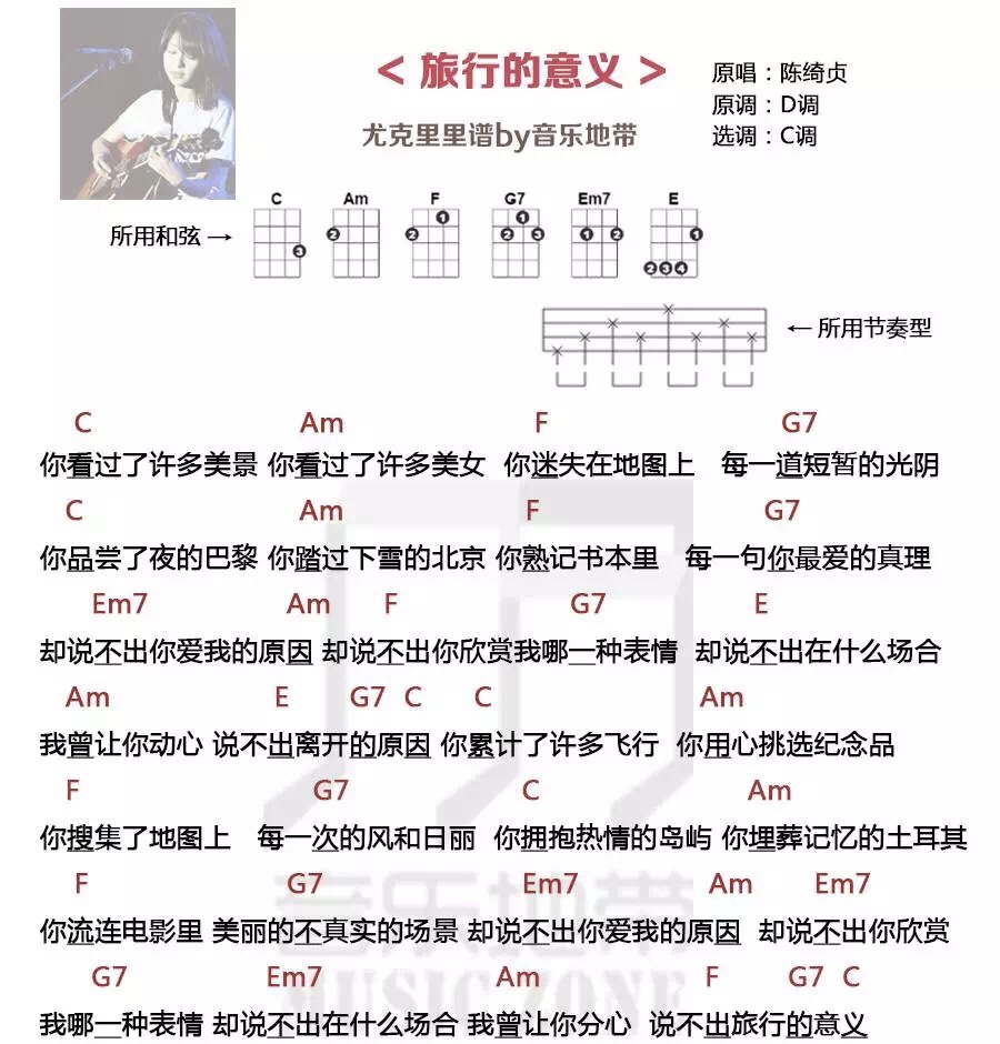 旅行的意义尤克里里谱1