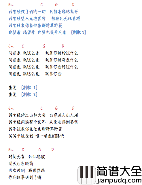 平凡之路尤克里里谱_小sa神_弹唱附谱
