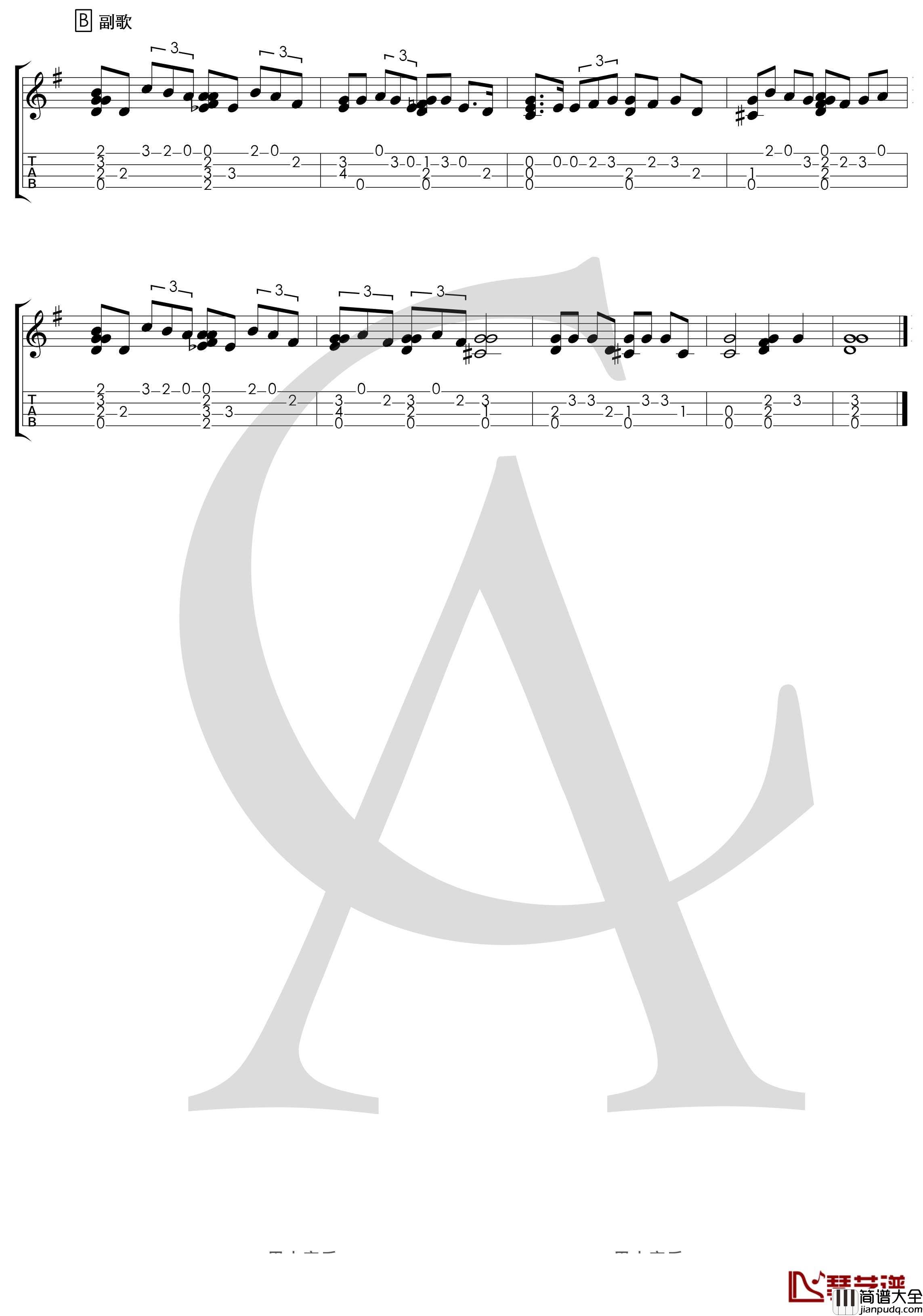 莫文蔚_慢慢喜欢你_尤克里里指弹曲谱